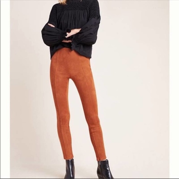 Anthropologie Faux Suede Leggings Size 28 - Picture 15 of 15